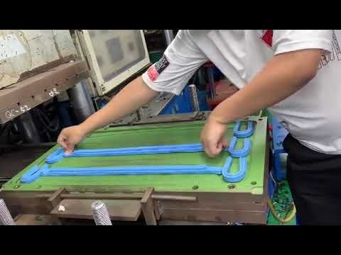 how to make silicone bath and body brush?  -Silicone bath body brush compression molding process.