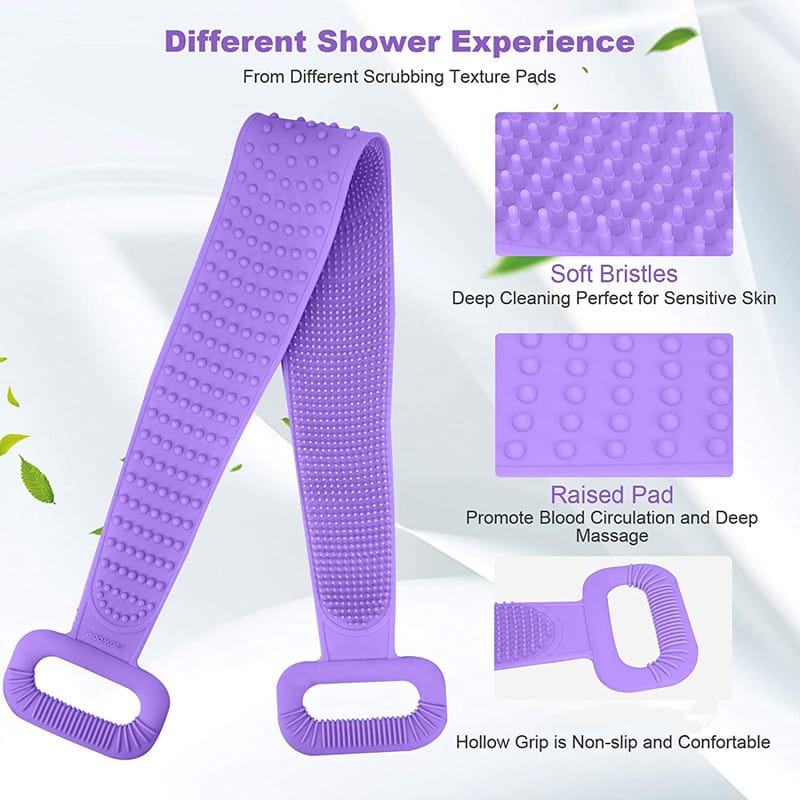 customized silicone back scrubber - Custom Silicone Bath Towel - ZSR