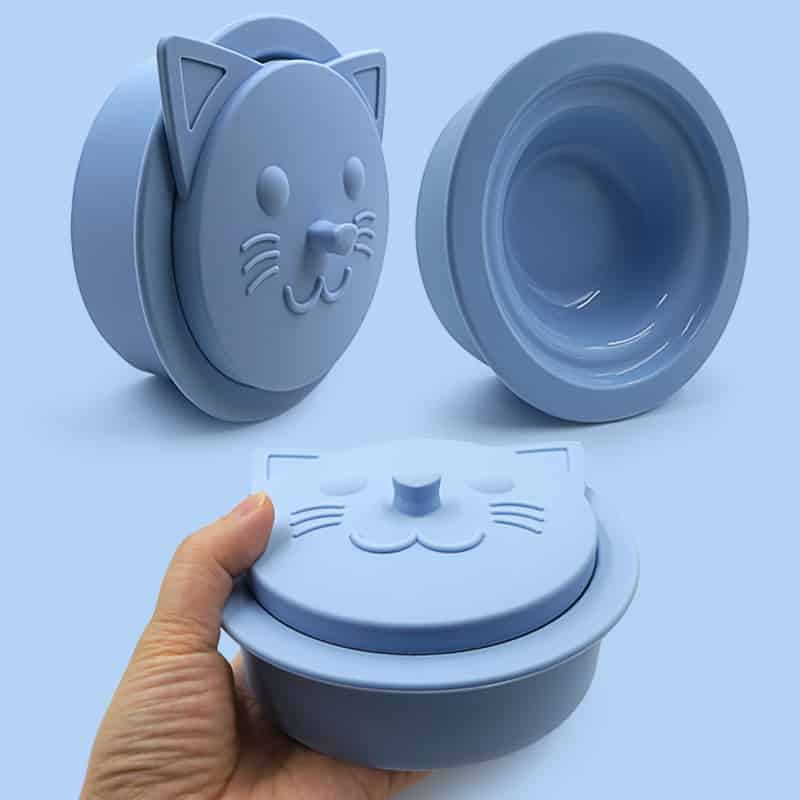 silicone rubber cat food feeding bowl supply - Silicone Cat Bowl - ZSR