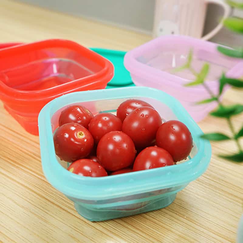 Custom silicone bowl - Custom Silicone Baby Collapsible Snack Container - ZSR