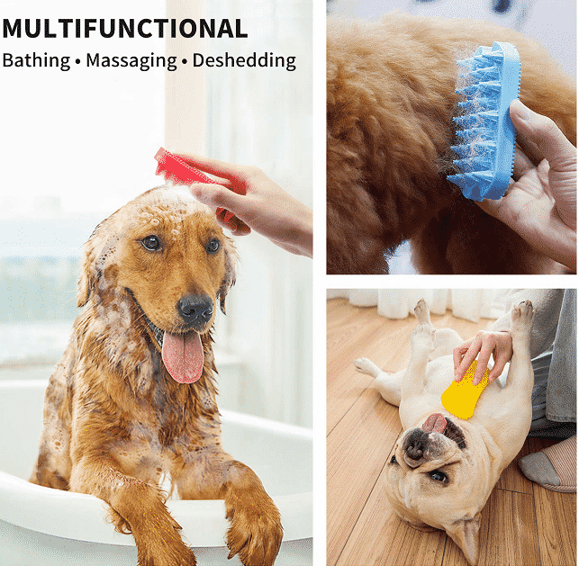Pet Bath Massage Brush manufacturer - Custom Dog Bath Grooming Brush Scrubber - ZSR