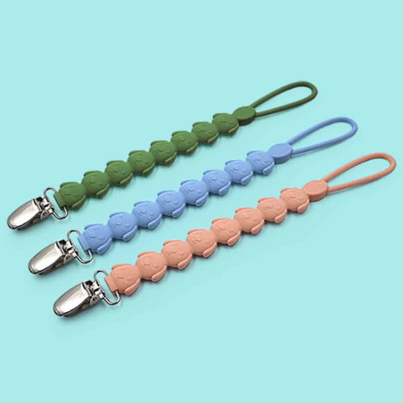 Silicone pacifier strap manufacturing - Custom Silicone Pacifier Clip - ZSR