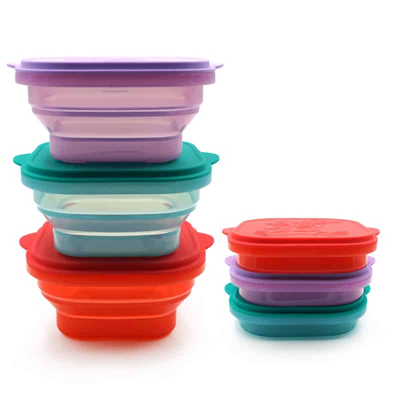 Collapsible Lunch - Custom Silicone Collapsible Lunch Box - ZSR