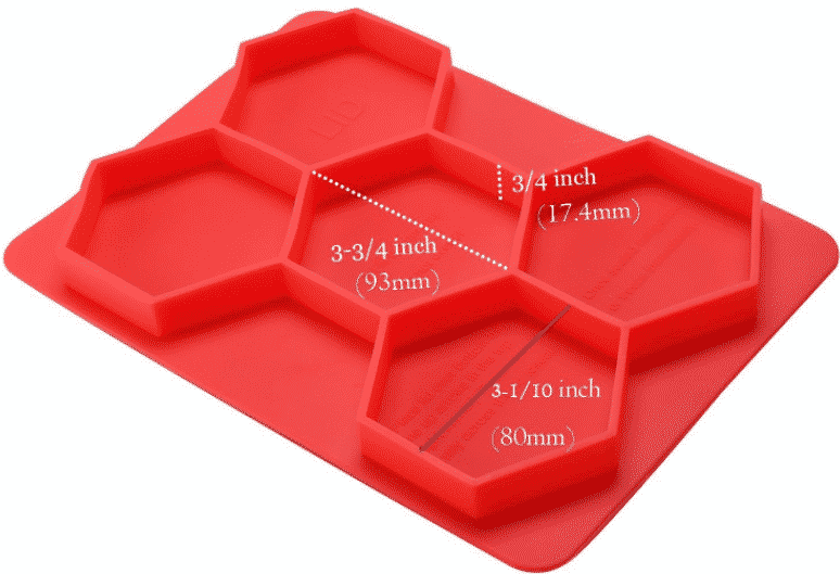 burger presses mold - Custom Hexagon Silicone Molds - ZSR