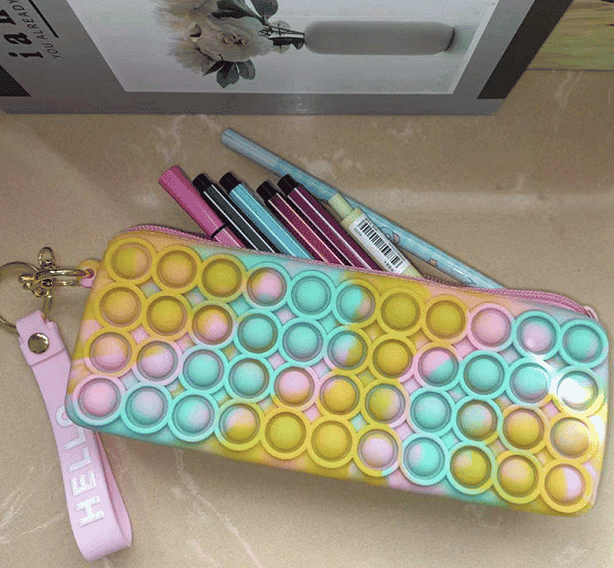 Bubble Stationery Storage Bag - Custom Silicone Pop Pencil Case - ZSR