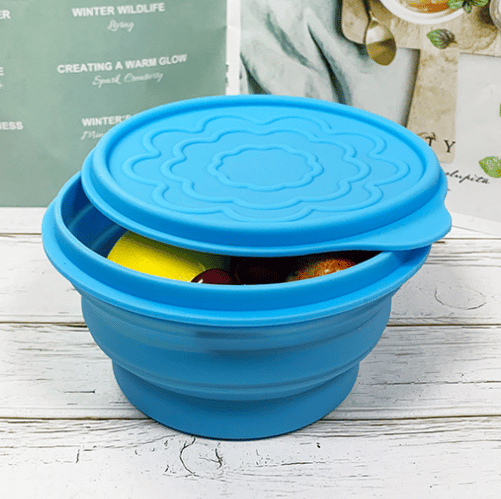 Collapsible Silicone Bowl - Custom Silicone Camping Bowl - ZSR
