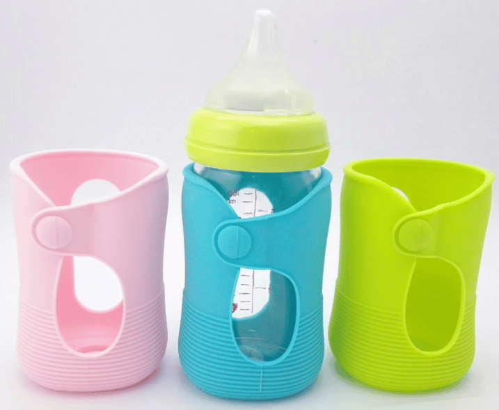 Custom silicone sleeve for baby bottle - Custom Logo Printed Silicone Sleeve - ZSR