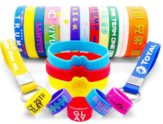 Rainbow Silicone Slap Bracelets - Custom Silicone Slap Bracelets - ZSR