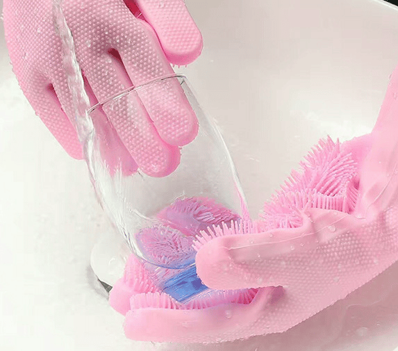 Reusable Silicone Dishwashing Scrubbers - Custom Silicone Pet Grooming Glove - ZSR