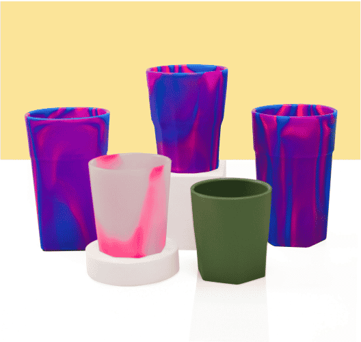 Silicone No Slip Cup - Custom Silicone Pint Glass Cup - ZSR