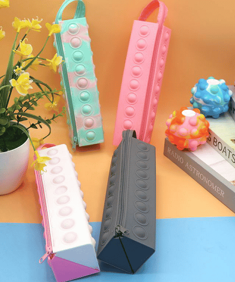 Pochette en silicone pour stylo à fermeture éclair - Étui/pochette pour stylo à fermeture éclair en silicone personnalisé - ZSR