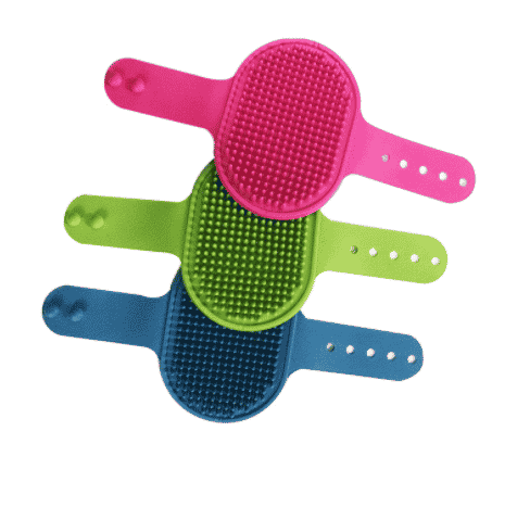 Soothing Massage Rubber Bristles - Custom Silicone Dog Grooming Brush - ZSR