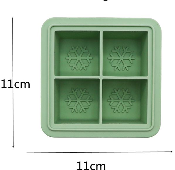 Dimensioni vaschetta per ghiaccio in silicone - Stampi in silicone personalizzati - ZSR