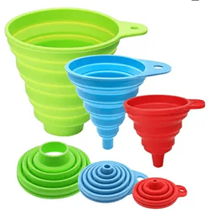 Customized Silicone Collapsible Funnels - Custom Silicone Collapsible Funnel - ZSR