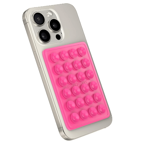 4 Supports De Téléphone à Ventouse Silicone – Adhésion Forte, Réutilisables – Pour Miroir, Carrelage, Selfies