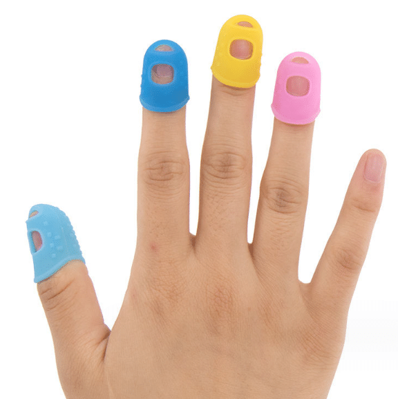 Protetores de silicone para pontas dos dedos - Protetores de silicone para pontas dos dedos personalizados - ZSR