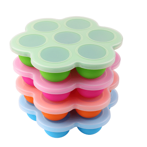 Custom Silicone baby food freezer tray - Custom Silicone Baby Food Freezer Tray - ZSR