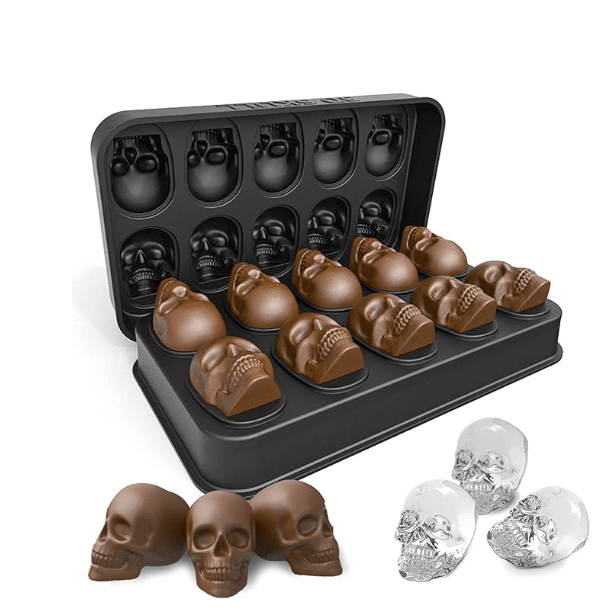 Silicone Skull ice cube tray Manufacturer - Custom Silicone Skull Ice Cube Tray - Z.S.R.