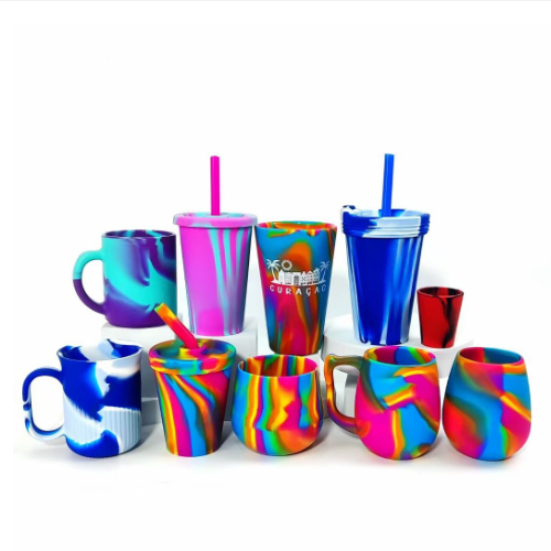 Custom silicone straw cup Manufacturing - Custom Silicone Straw Cup - ZSR