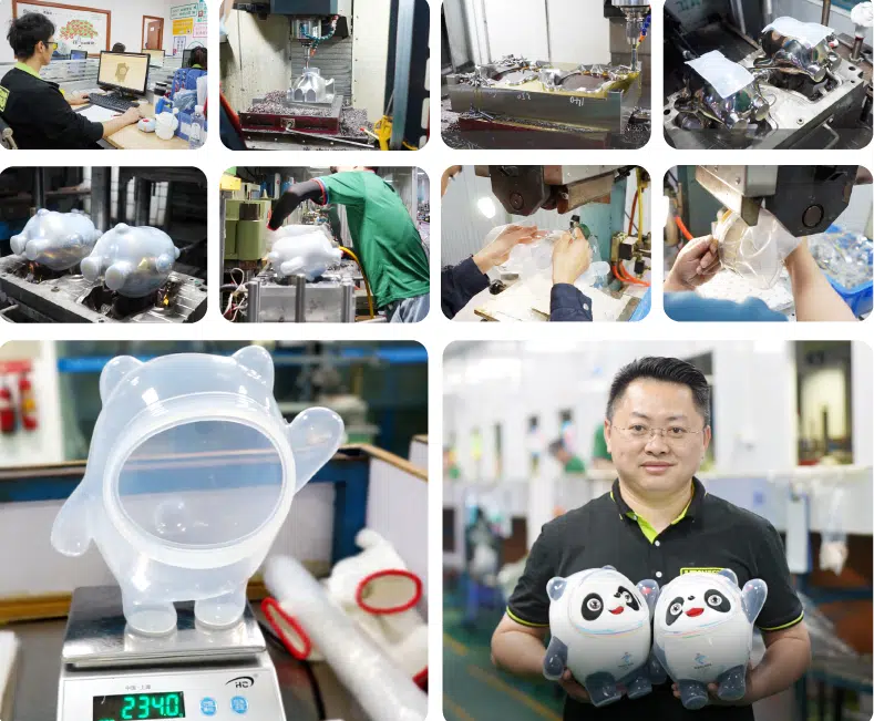 Whole process for OEM and ODM silicone Mascot Bing DwenDwen cover - Custom Silicone Products | OEM/ODM Service - Z.S.R.