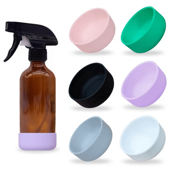 Custom glass spray bottle silicone sleeve 1 - Glass Soap Dispenser Silicone Sleeve - ZSR