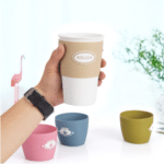 Custom silicone coffee cup sleeves - Custom Corrugated Folding Silicone Water Cup | Australian 2026 Project - Z.S.R.