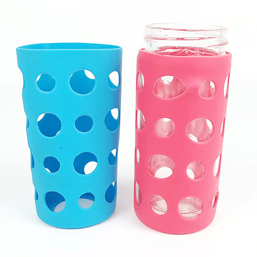 glass water bottle silicone sleeve supplier - Water Bottle Silicone Sleeve - ZSR