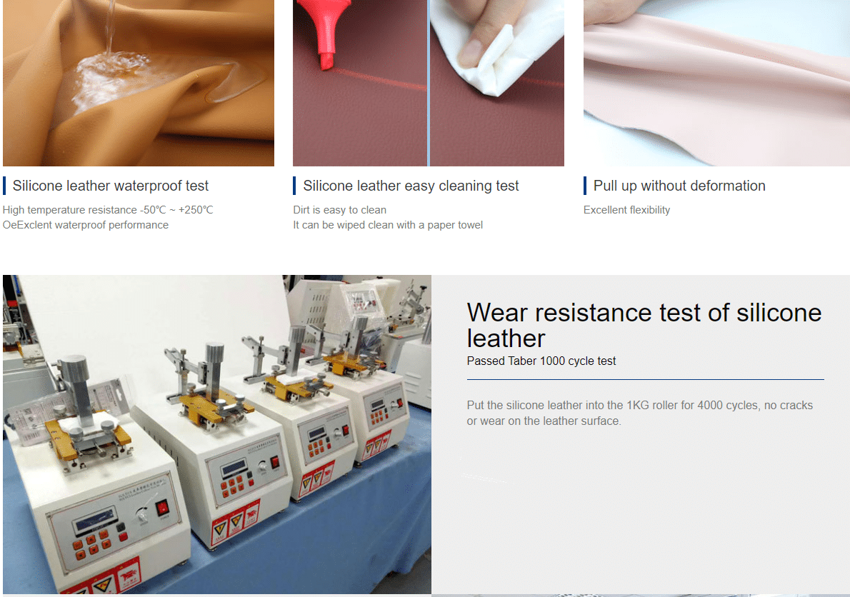 wear and scratch resistance silicone leather - Z.S.R Develops Silicone Leather Using Food-grade Silicone As Raw Material - ZSR