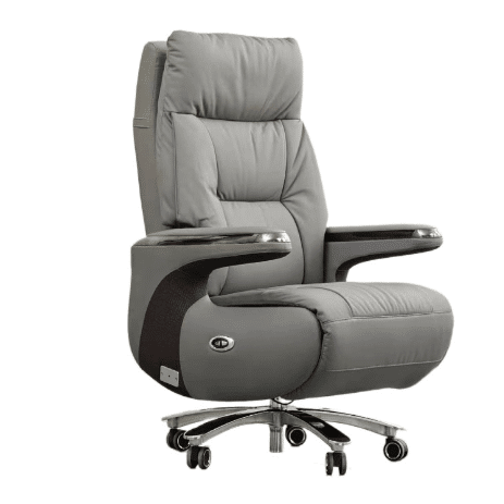 Grey silicone leather Office Chair - Office Chair Silicone Leather - ZSR