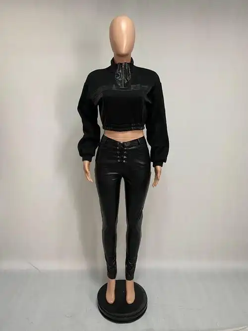 Fall bodyfitting PU leather womens workout wear - What Is The Difference Between PU Leather And Silicone Leather - Z.S.R.