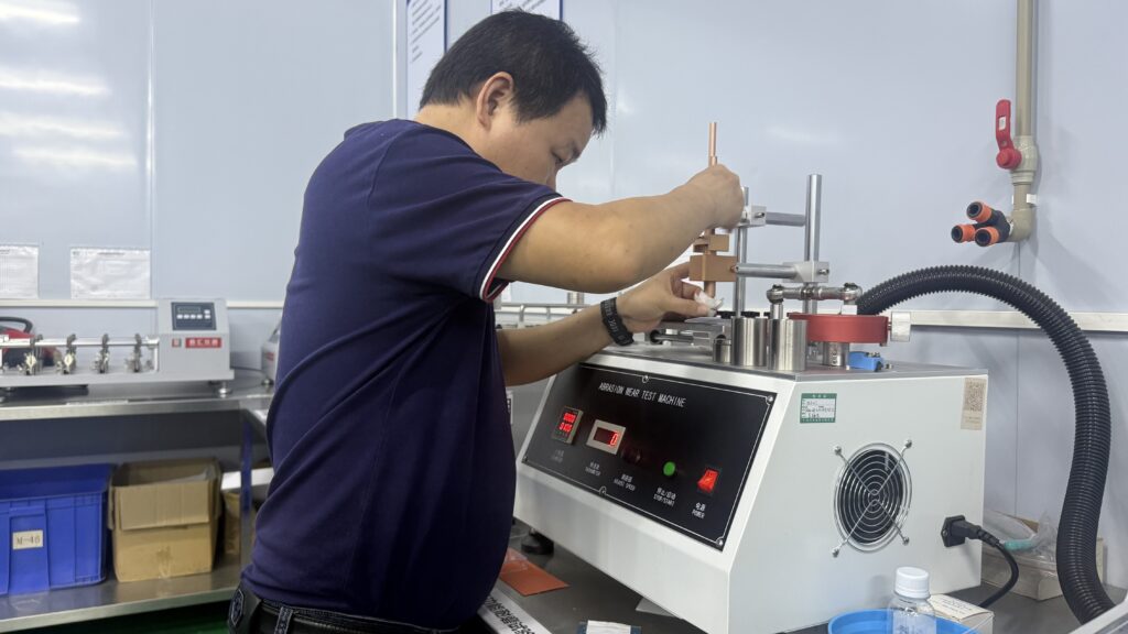 Abrasion wear test