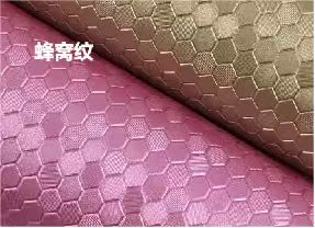 Honeycomb pattern silicone leather