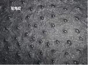 Ostrich pattern silicone leather