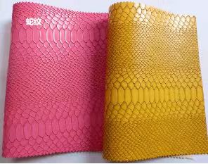 Snake texture silicone leather