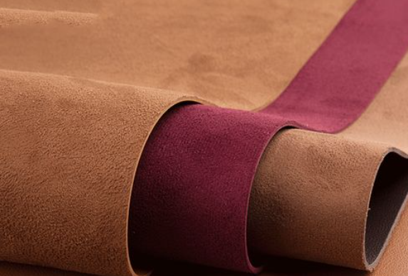 silicone leather backing fabric layer-Suede
