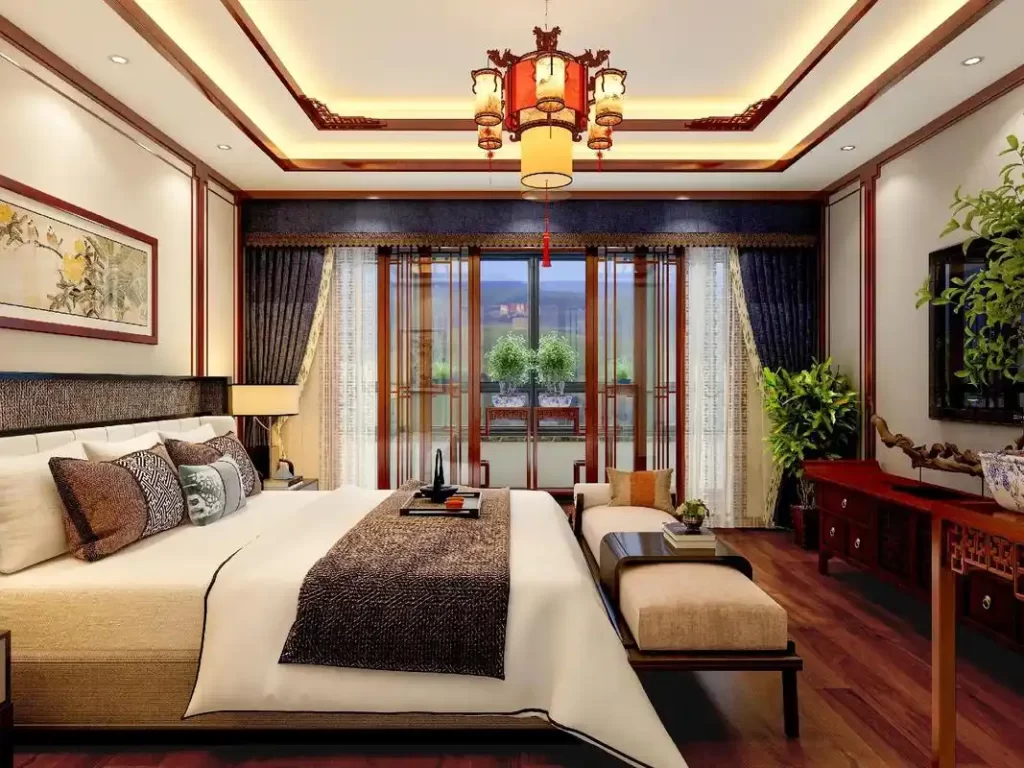 Classical Chinese style bedroom - The Composition of Silicone Leather - Z.S.R.