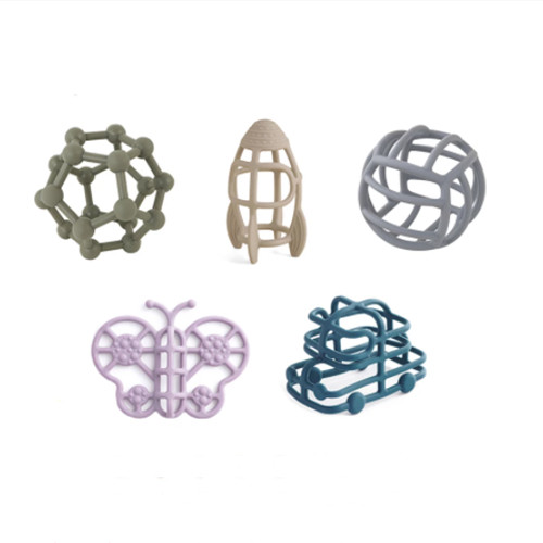 Butterfly Baby Teething Ball Manufacturer Jution silicone - Custom Silicone Teething Ball - Z.S.R.