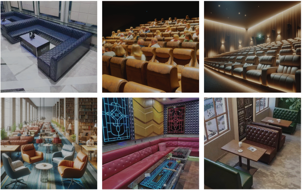 Siilcone leather used in Commercial and Office - Custom Silicone Leathers - Z.S.R.
