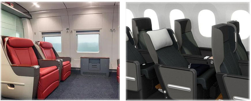 Silicone leather Airplane seat - Custom Silicone Leathers - Z.S.R.