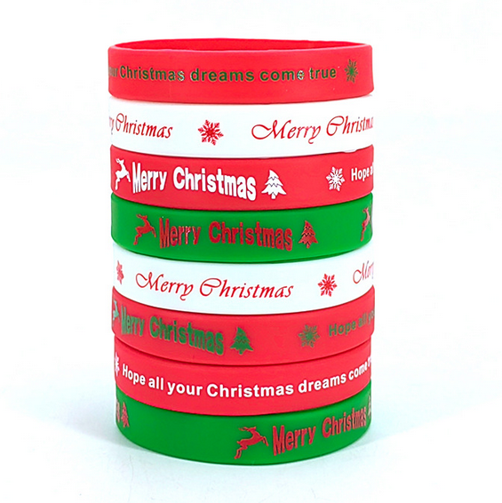 Christmas silicone bands Manufacturing - Custom Christmas Silicone Bands - Z.S.R.
