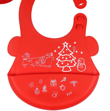 Custom Christmas Silicone Bibs 137 Christmas silicone bibs Supplier - Custom Christmas Silicone Bibs - Z.S.R.