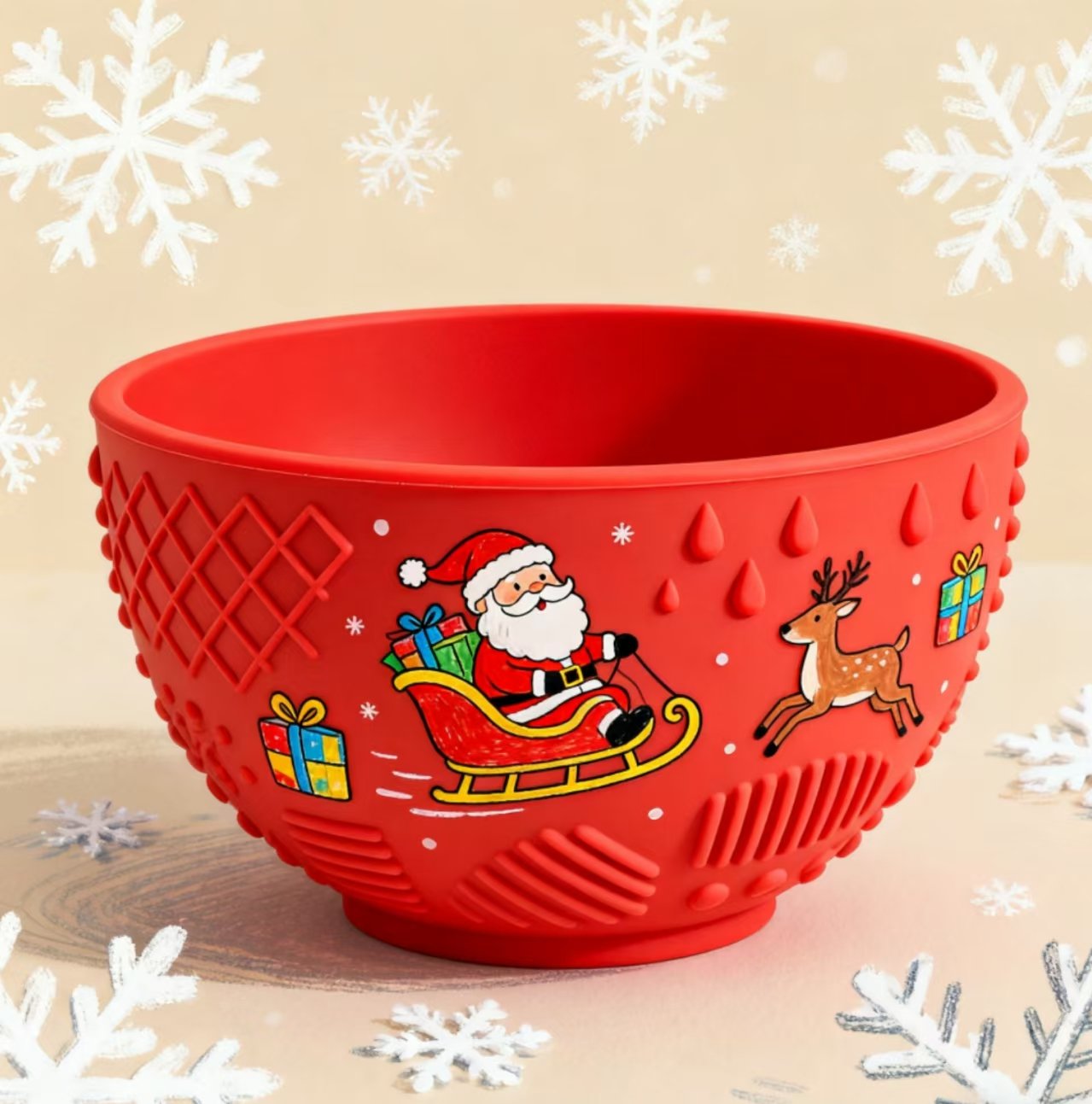 Christmas silicone bowls Manufacturing - Custom Christmas Silicone Bowls - Z.S.R.