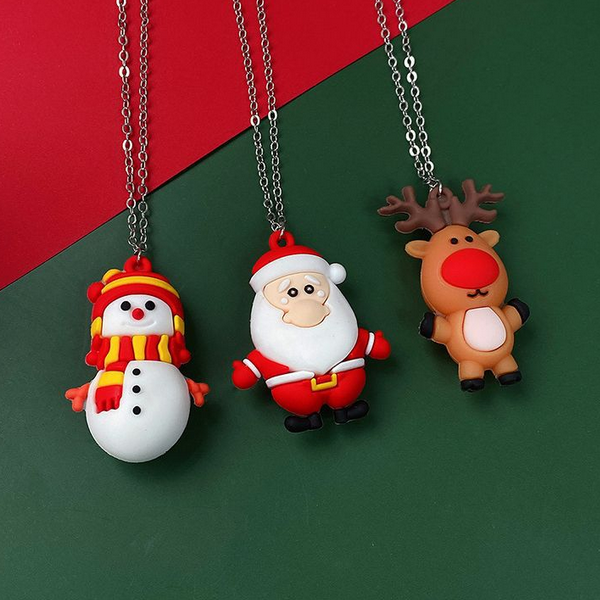 Christmas silicone necklaces Molding factory - Custom Christmas Silicone Necklaces - Z.S.R.