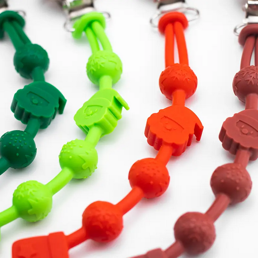 Christmas silicone pacifier chains Manufacturing - Custom Christmas Silicone Pacifier Chains - Z.S.R.