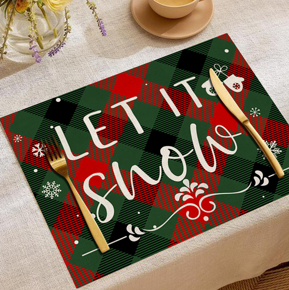 Christmas silicone placemats Manufacturer - Custom Christmas Silicone Placemats - Z.S.R.