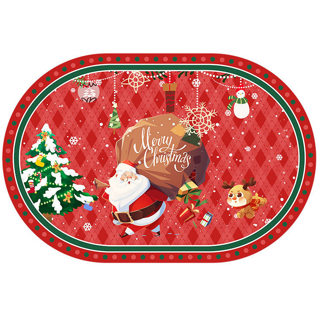 Custom Christmas silicone leater placemats - Custom Christmas Silicone Leater Placemats - Z.S.R.
