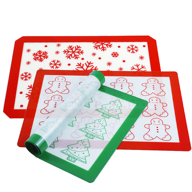 Customized Christmas silicone baking mats - Custom Christmas Silicone Baking Mats - Z.S.R.
