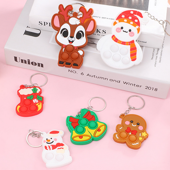 Customized Christmas silicone keychains - Custom Christmas Silicone Keychains - Z.S.R.