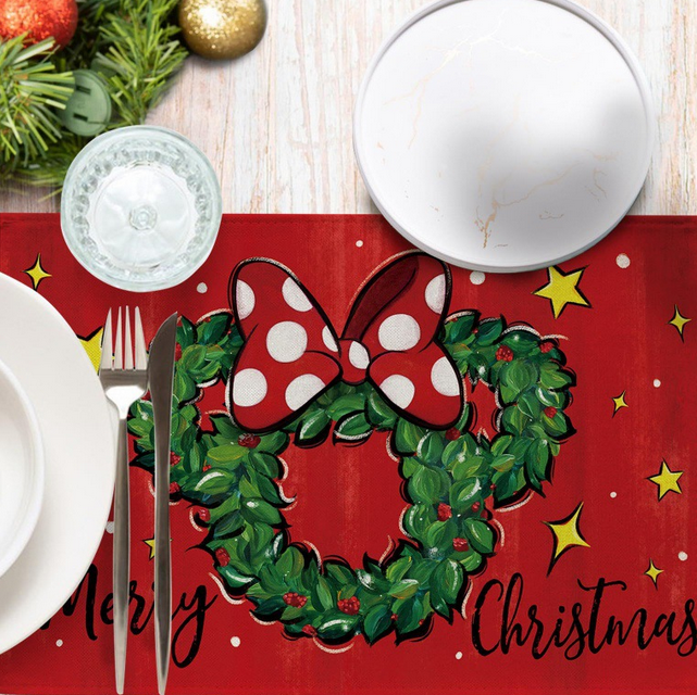 Customized Christmas silicone leater placemats - Custom Christmas Silicone Leater Placemats - Z.S.R.