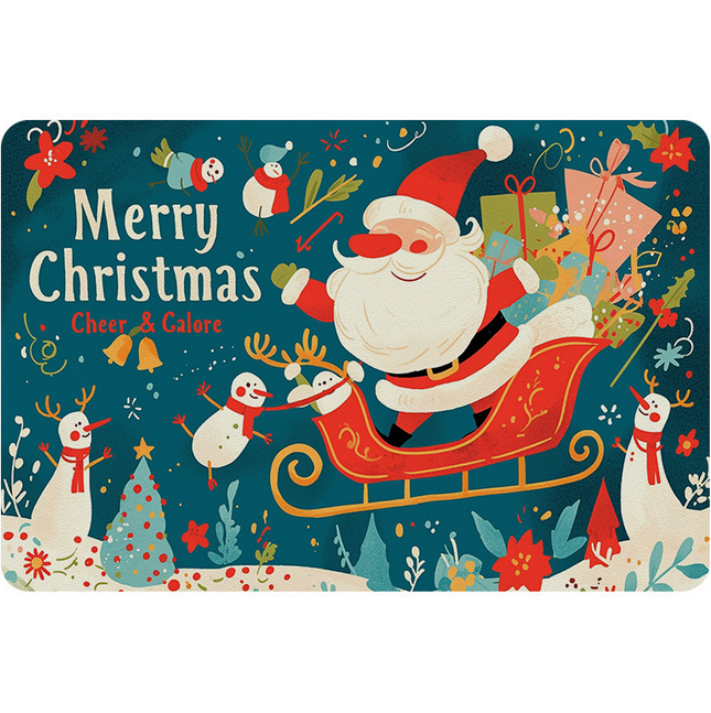Customized Christmas silicone leather mats - Custom Christmas Silicone Leather Mats - Z.S.R.